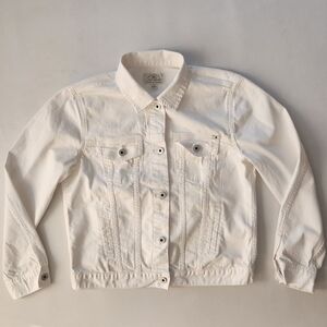 Lucky Brand White Denim Jacket